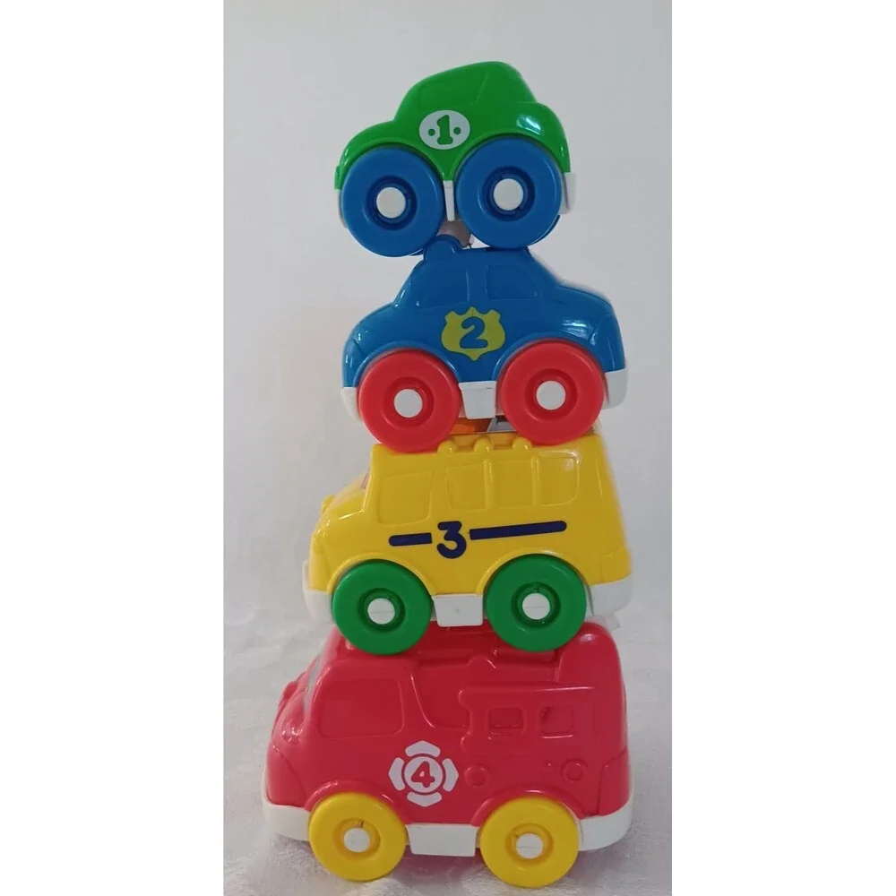 FISHER-PRICE NESTING ACTION VEHICLES STACKING VINTAGE 1999
